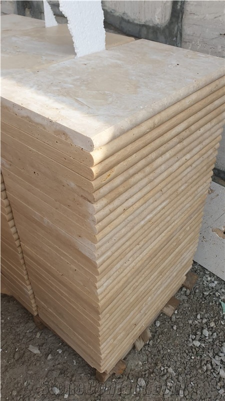 Turkey Beige Travertine Pool Coping-1