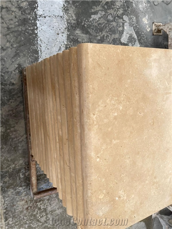 Turkey Beige Travertine Pool Coping-1