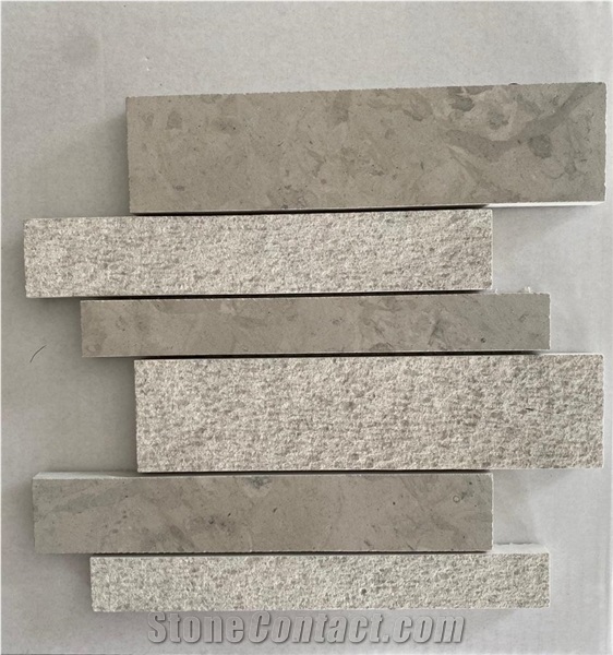 Marble Mosaic Tile Linear Stripes