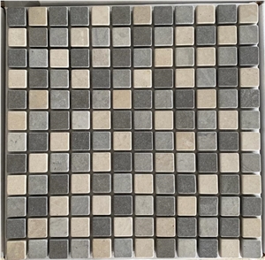 Thala Beige Limestone Square Mosaic Tile 2,3*2,3