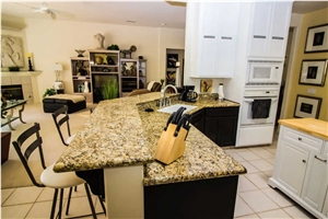 Giallo Fiorito Granite Kitchen Countertops