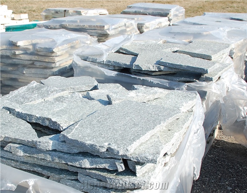 Beola Gneiss Sawn Edge Paving Tiles, Pavers