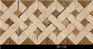 Marble+Ceramic Mix Mosaic Wall Borders