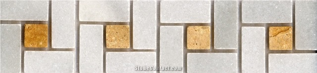 Marble+Ceramic Mix Mosaic Wall Borders