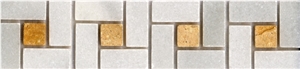 Marble+Ceramic Mix Mosaic Wall Borders