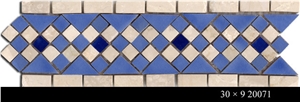 Marble+Ceramic Mix Mosaic Wall Borders