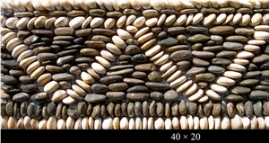 Pebble Stone Mosaic Decorative Borders