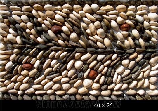 Pebble Stone Mosaic Decorative Borders