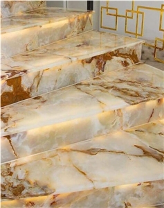 Afghanistan White Multi Onyx Slabs