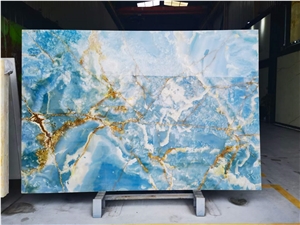 Golden Blue Onyx Slabs