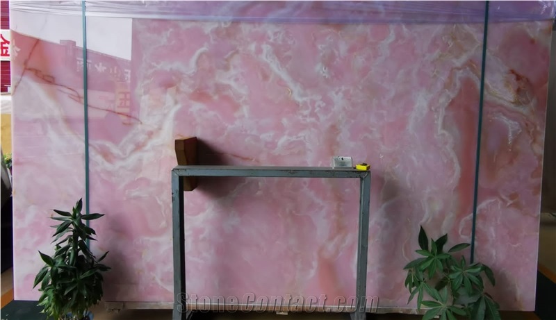 Pink Onyx Slabs