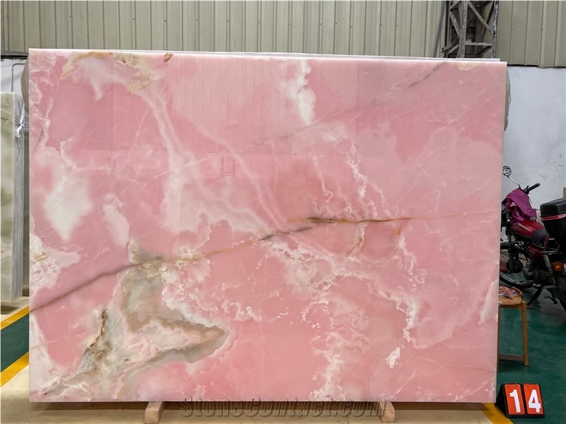Pink Onyx Slabs