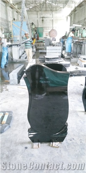 Absolute Black Granite Headstones, Gravestones