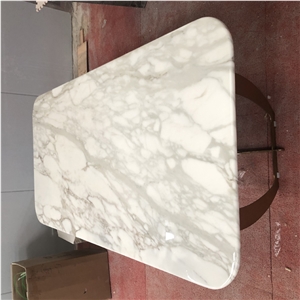 Hot Sale Italian Calacatta White Marble Dining Table Set Hot Sale Italian Calacatta White Marble Dining Table Set