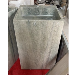 Wholesale Luxury Edition Square Marble Pedestal Wash Basin