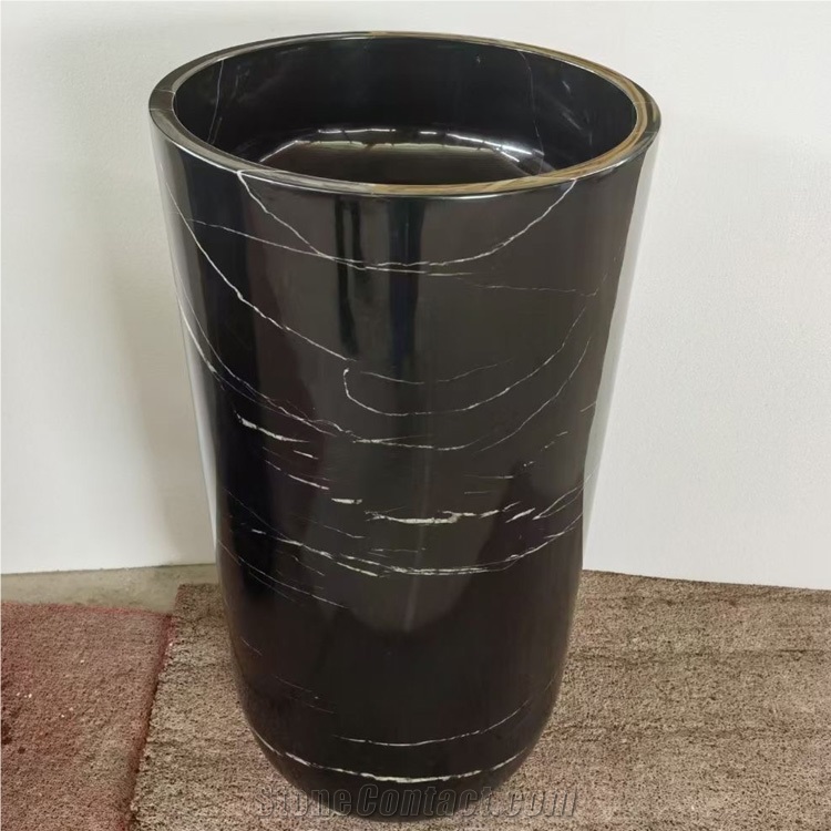 Wholesale Luxury Edition Square Marble Pedestal Wash Basin