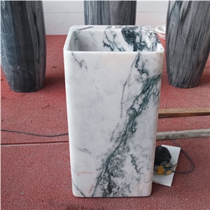 Wholesale Luxury Edition Square Marble Pedestal Wash Basin