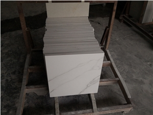 White Sintered Stone Square Table Tops For Hotel Room
