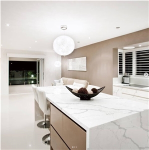 Stone Calacatta Extra Quartz Kitchen Countertops