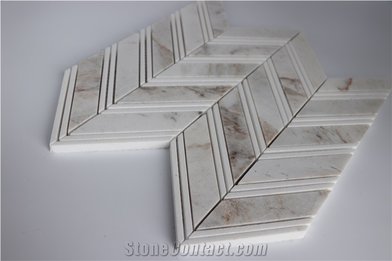 Bianco Carrara Marble Mosaic Tiles
