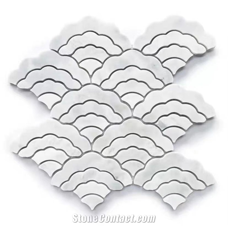 Bianco Carrara Marble Mosaic Tiles