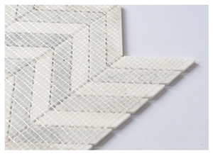 Chevron  Marble Mosaic Wall Tiles