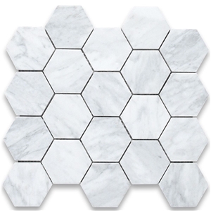 Hexagon Marble Mosaic Design Wall And Floor Tiles