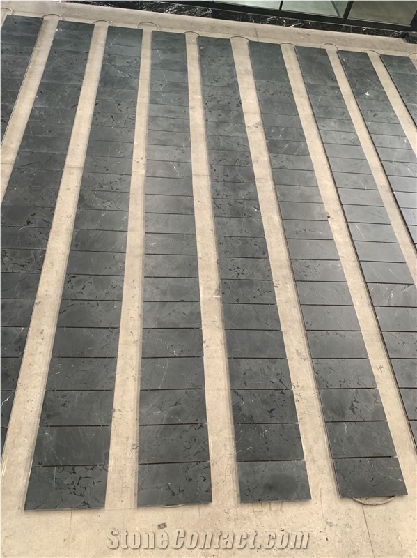 Negresco Quartzite Leather Tiles Brazil Infinity Black