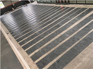 Negresco Quartzite Leather Tiles Brazil Infinity Black