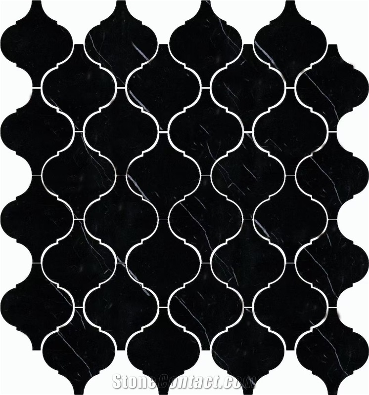 Nero Marquina  Lantern Mosaic