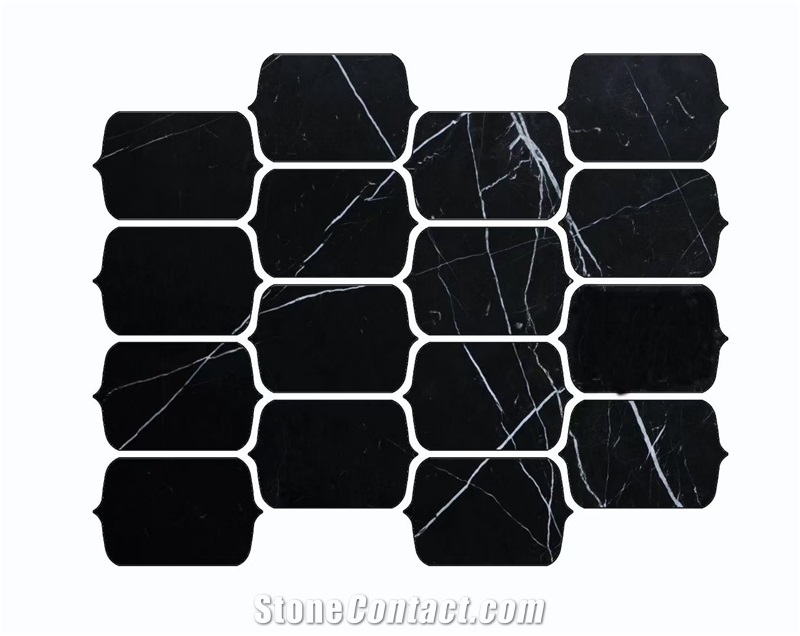 Nero Marquina  Lantern Mosaic