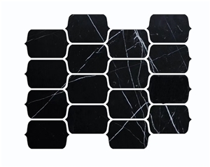 Nero Marquina  Lantern Mosaic