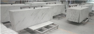 Popular Matt  Finish Bookmatched Castro White Marble Slab