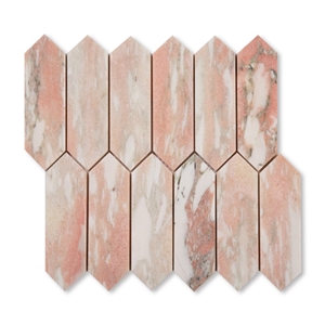 Rosa Norvegia Marble Mosaic Tiles