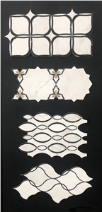 Water Jet  Marble Mosaic Design Of  Wall And Floor Tiles