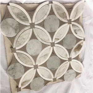 Water Jet  Marble Mosaic Design Of  Wall And Floor Tiles