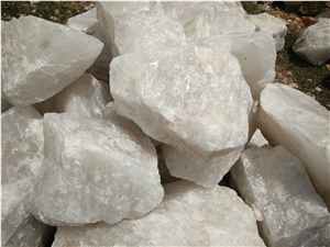 White Quartz Boulders, Glacier Quartz Boulders