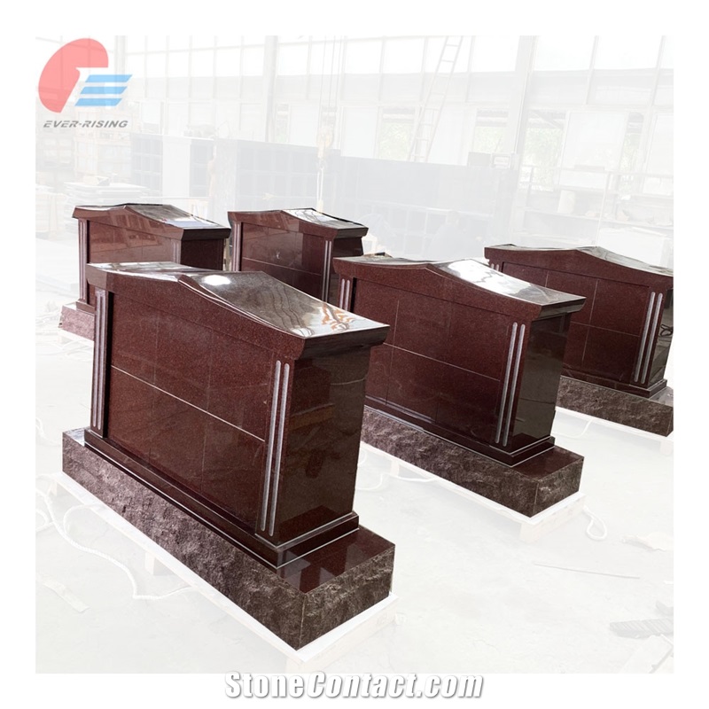 6 Niche Ruby Red Granite Columbarium