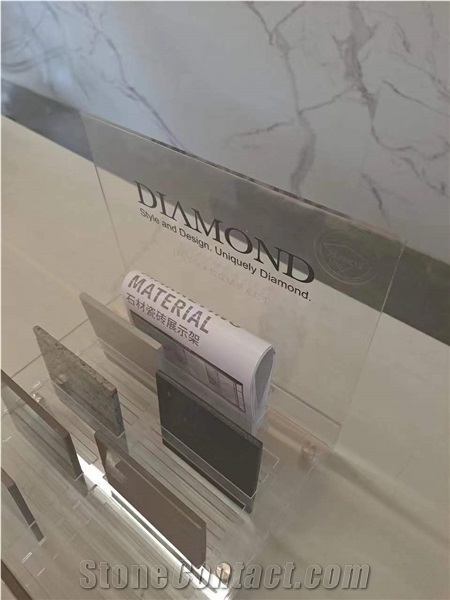 Acrylic Stone Sample Table Display Stands