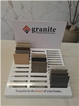 Tile Stone Sample Metal Display Stand With PVC Board