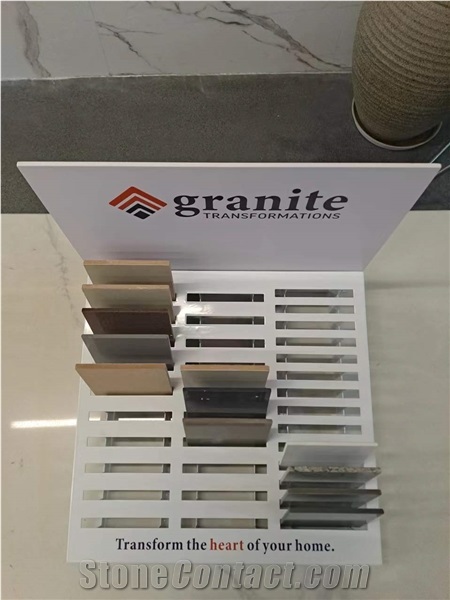 Tile Stone Sample Metal Display Stand With PVC Board