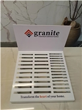 Tile Stone Sample Metal Display Stand With PVC Board
