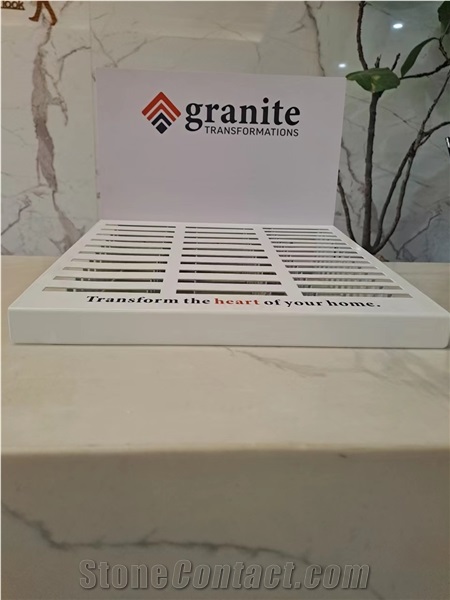 Tile Stone Sample Metal Display Stand With PVC Board
