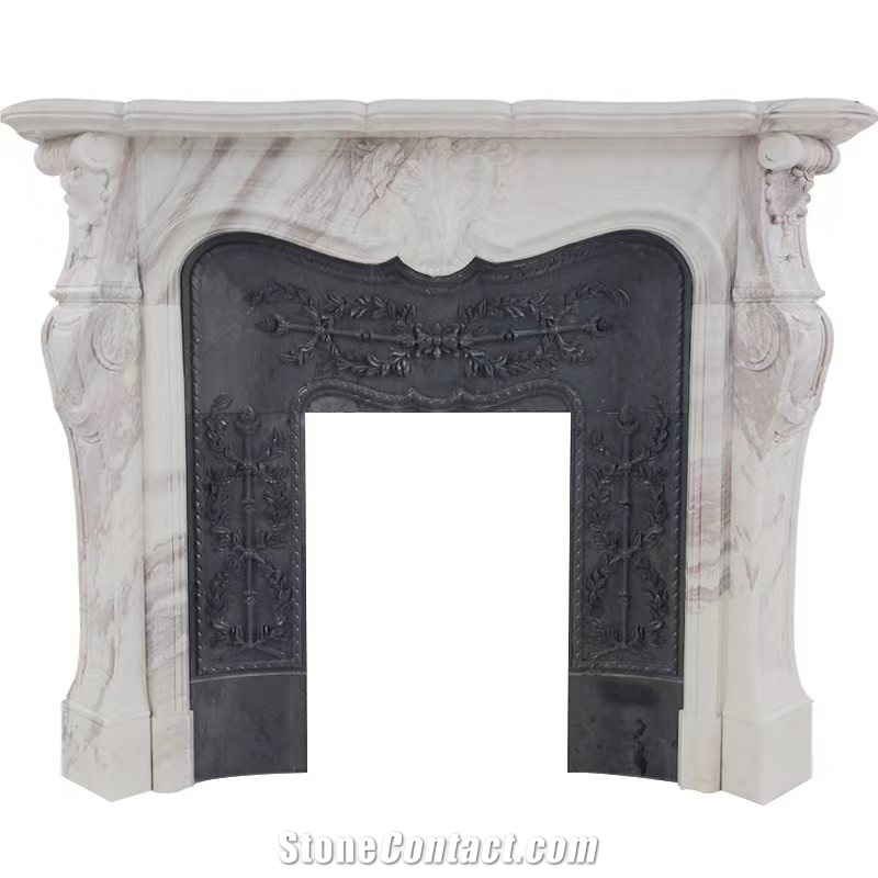 Artificial Stone Fireplace Mantel Marble Fireplace