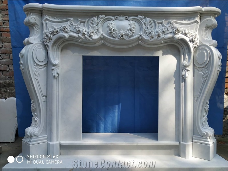 Artificial Stone Fireplace Mantel Marble Fireplace
