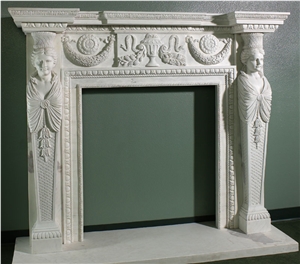 Artificial Stone Mantel Fireplace Carving Fireplace