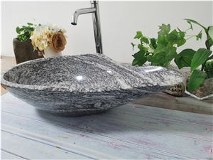 China Juparana Granite Vessel Sink For Bathroom