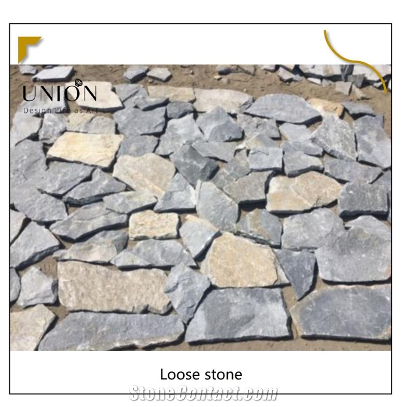 UNION DECO Blue Quartzite Loose Stone Wall Decorative Stone