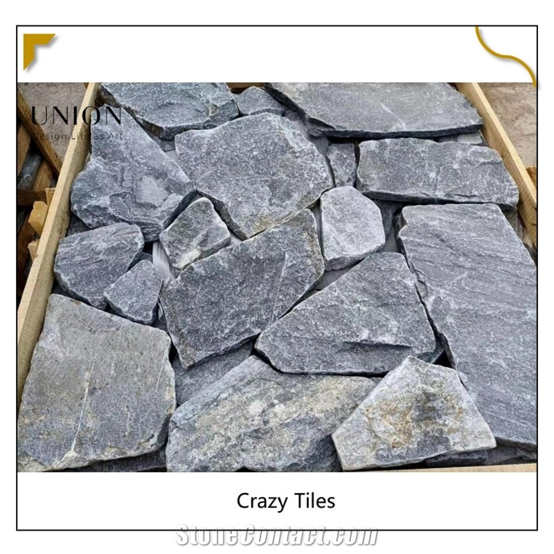 UNION DECO Blue Quartzite Loose Stone Wall Decorative Stone