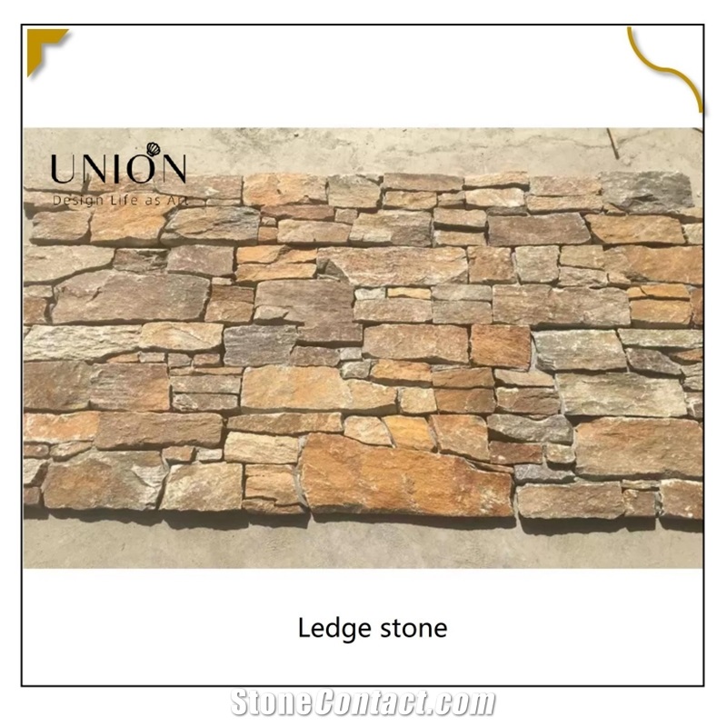 UNION DECO Natural Quartzite Stacked Stone Wall Corner Stone